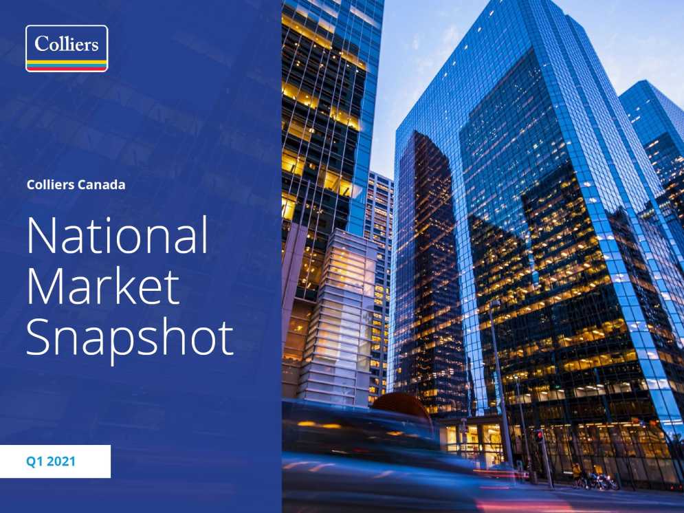 Thumbnail For Canadian National Market Snapshot &#8211; Colliers Canada &#8211; Q1 2021